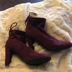 Burgundy Booties
